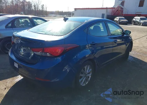 2016 Hyundai Elantra Se from USA, damaged, VIN KMHDH4AE8GU618449